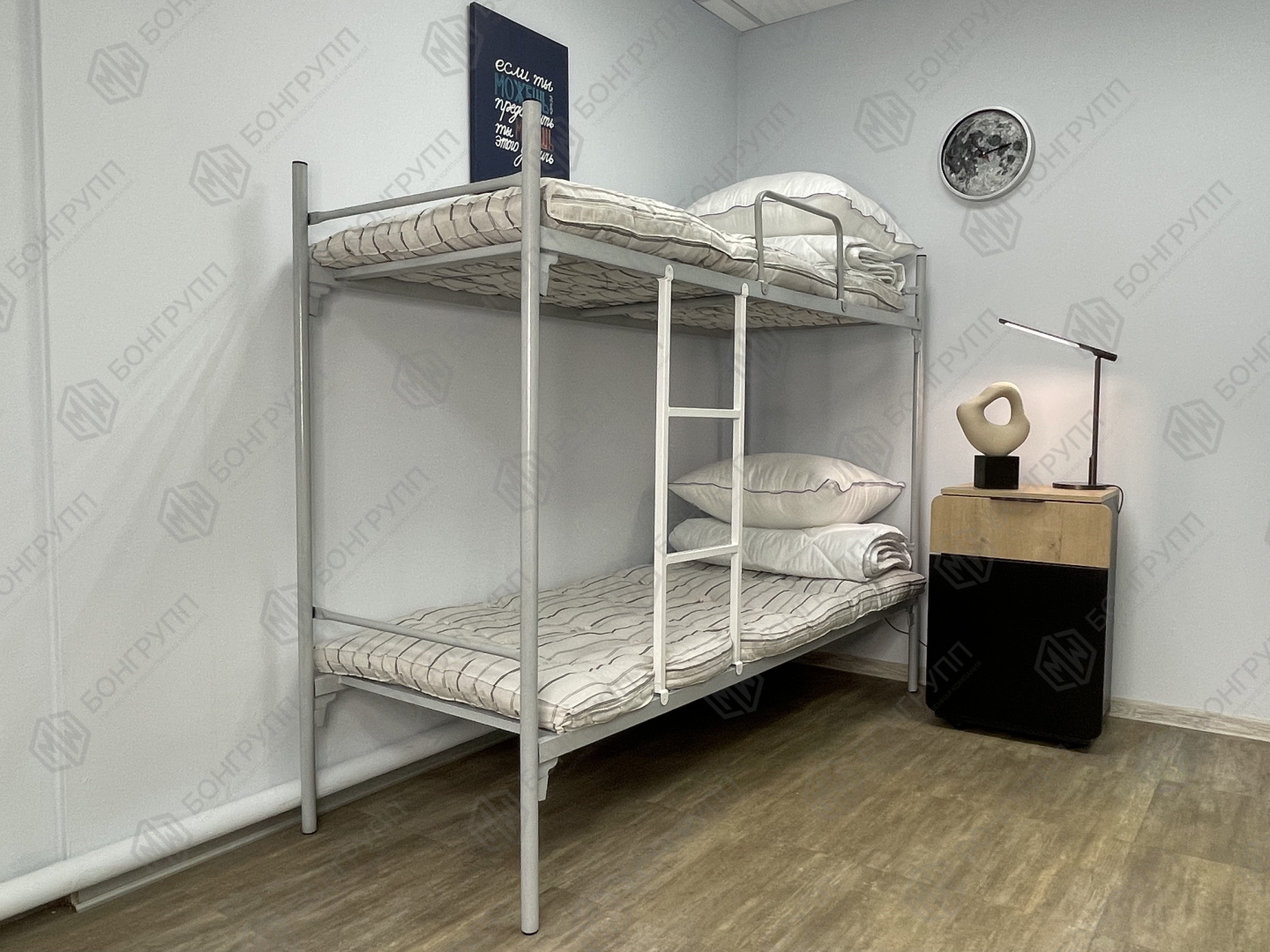 Кровать двухъярусная металлическая Этюд-4 (800)